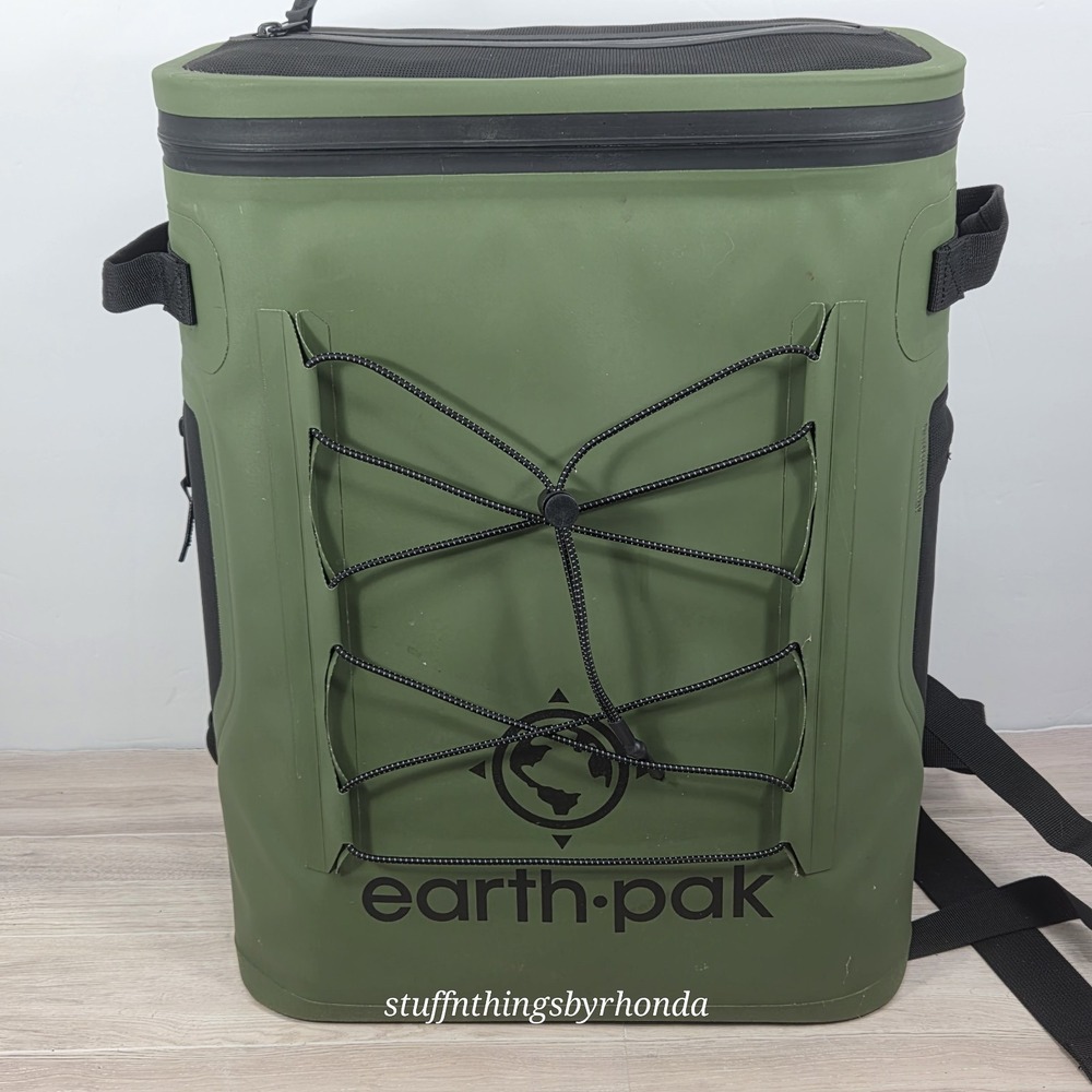 Earth Pak Loch Series 24 Can Cooler Backpack - Cold Up to 72 Hours - Green